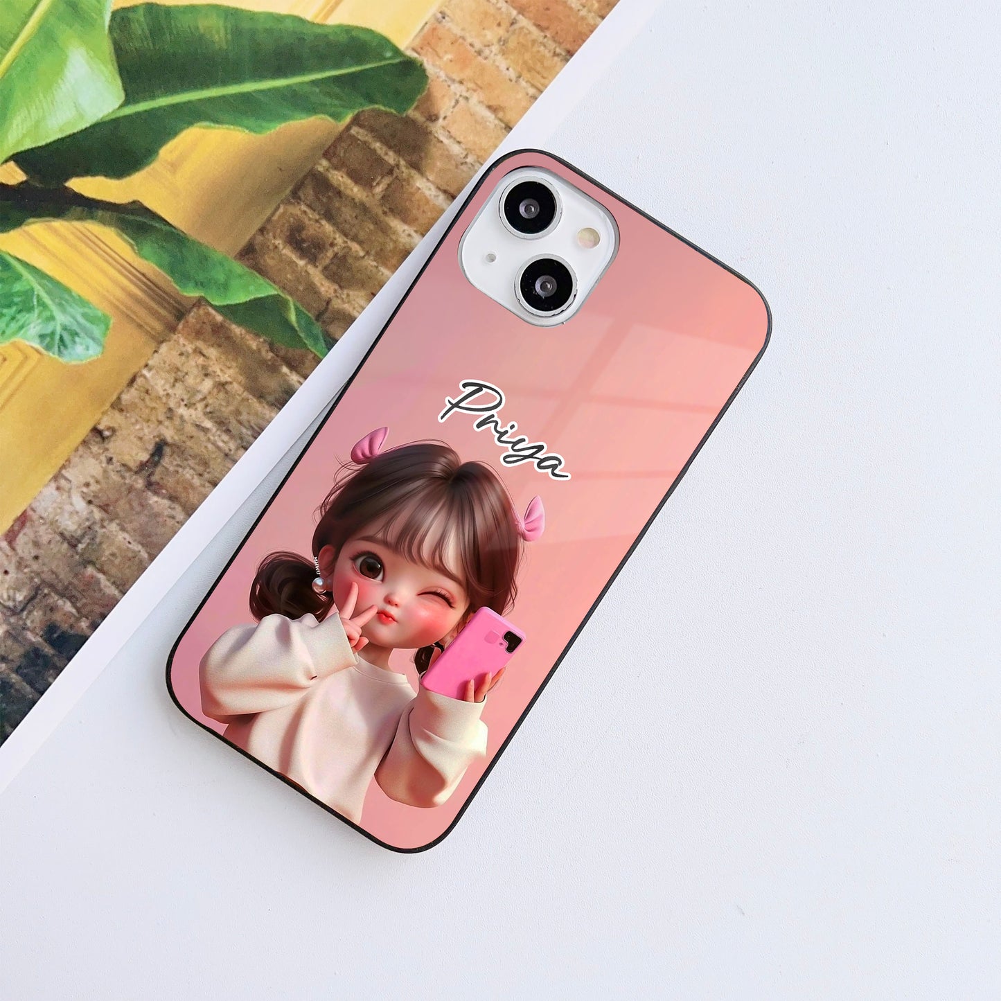 Charming Whimsy Customized Glass Mobile Cover