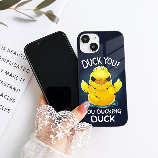 Ducking Around Glass Case Mobile Cover