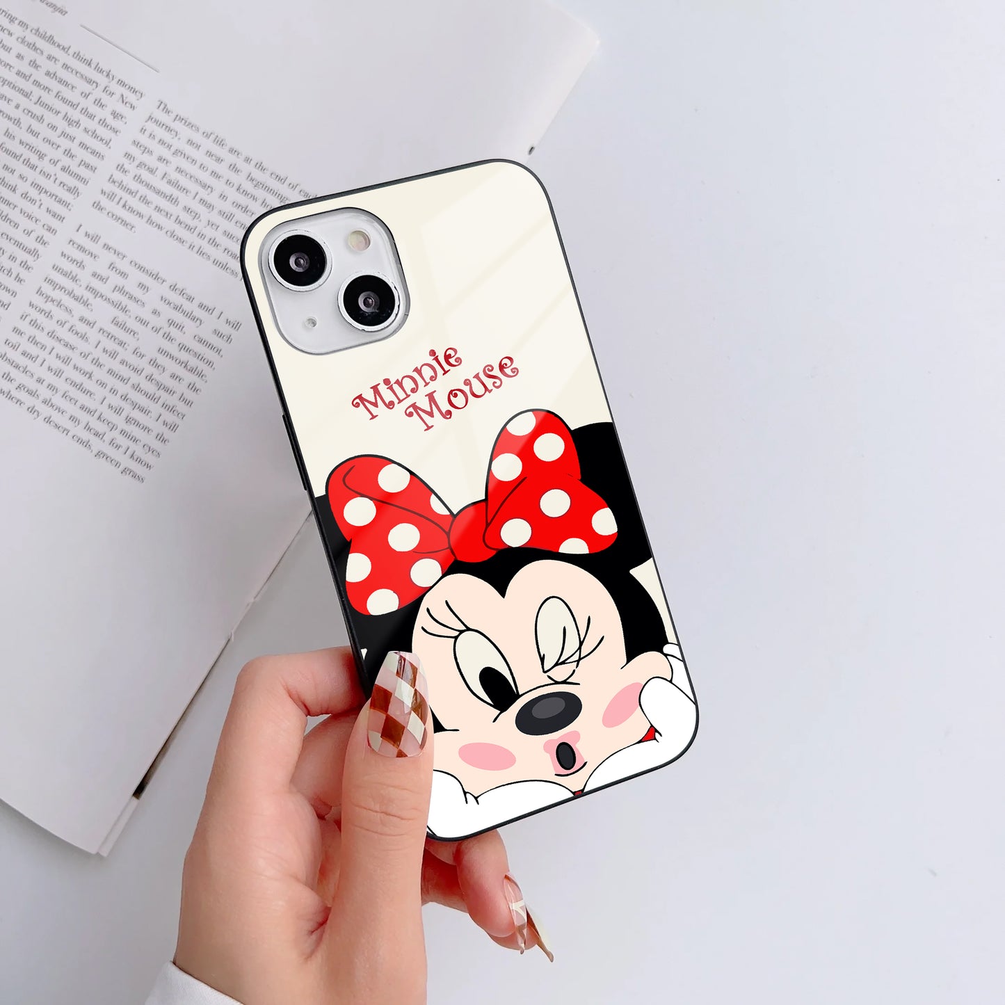 Fun & Playful Mouse Customized Glass Mobile Cover