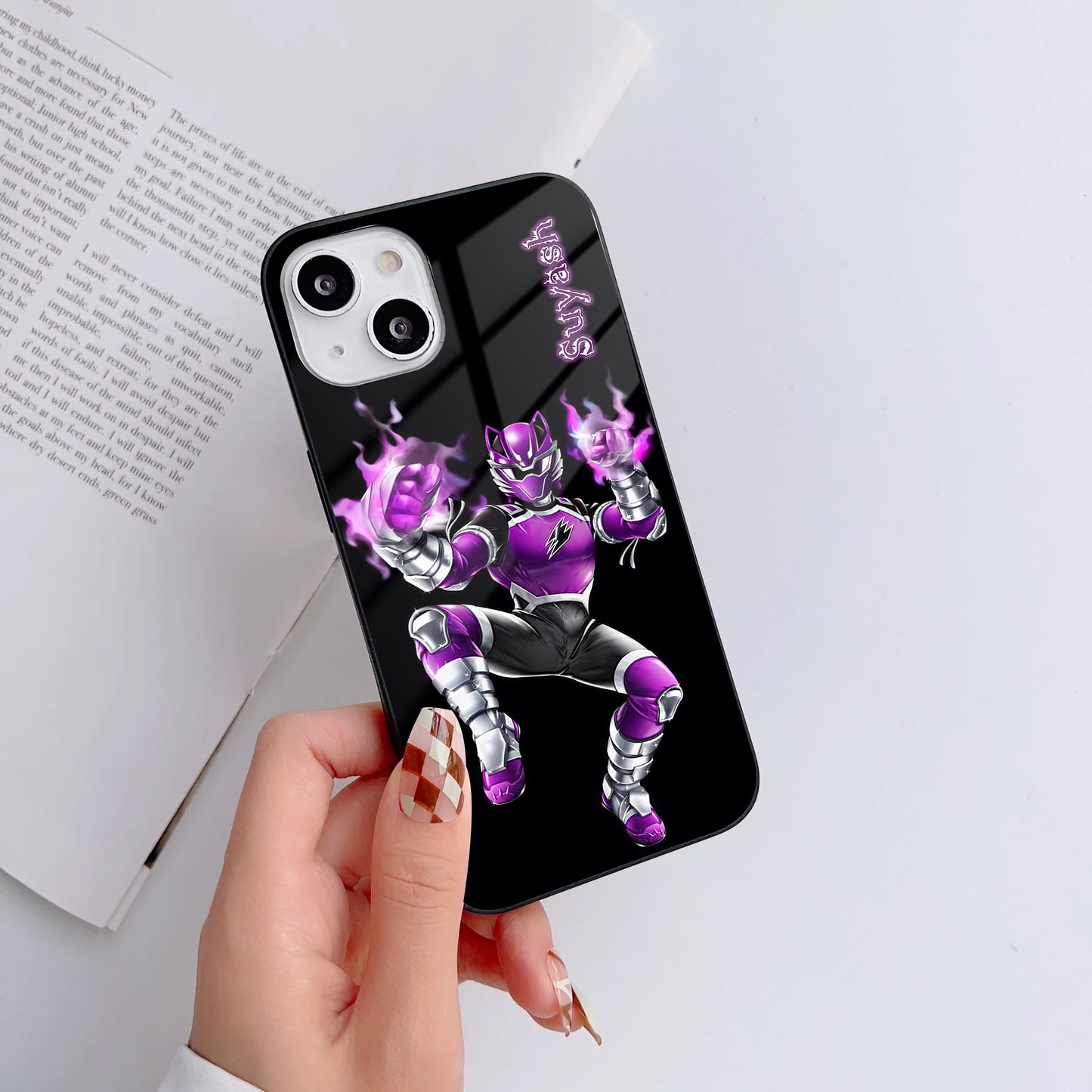 Power Striker Customized Glass Mobile Cover