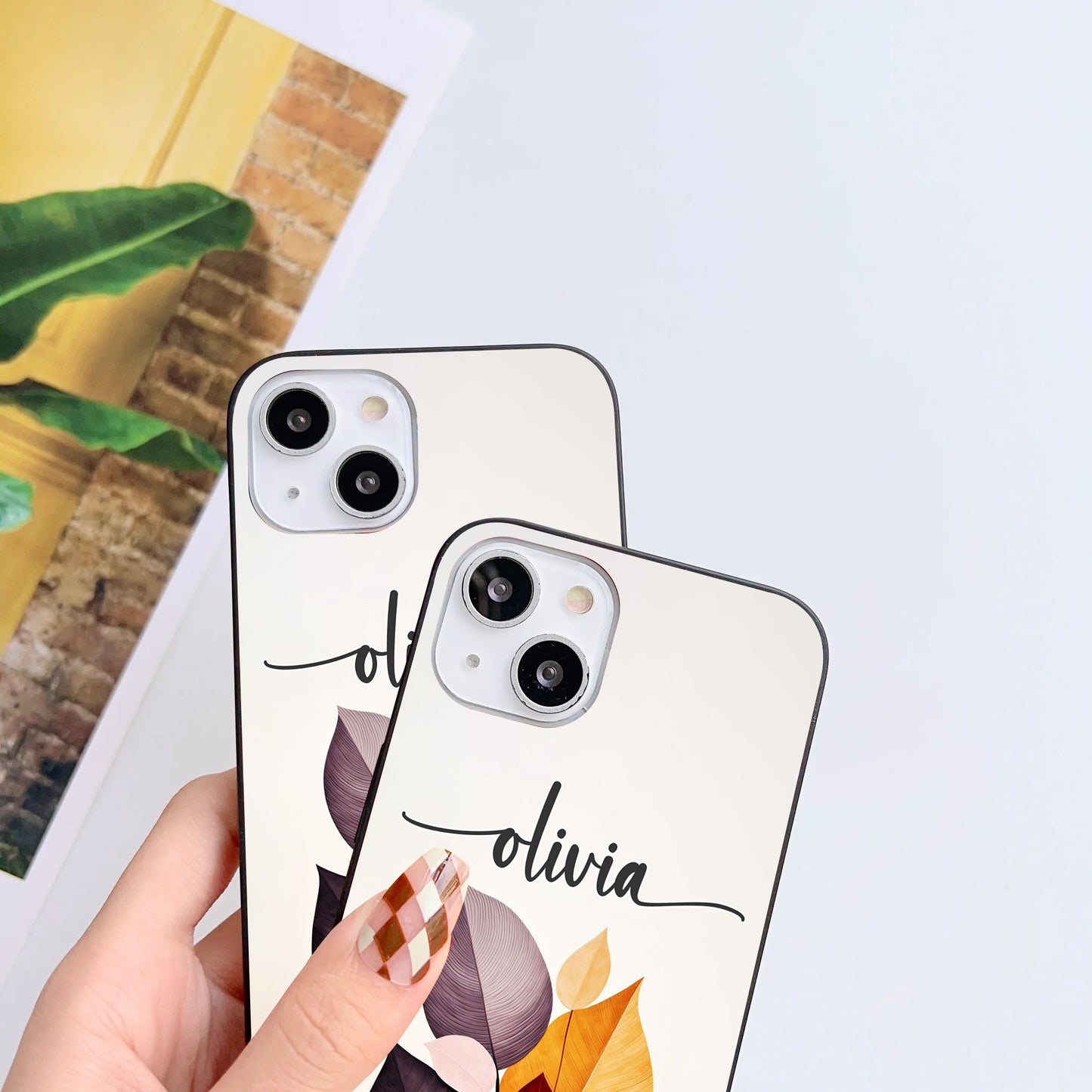 Bohemian Autumn Customized Glass Mobile Cover