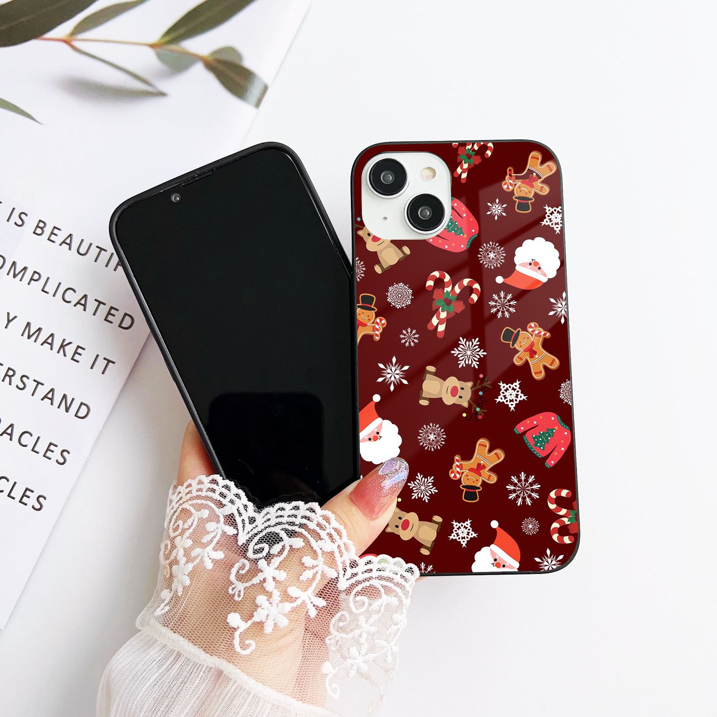 Festive Jingles Glass Case Mobile Cover