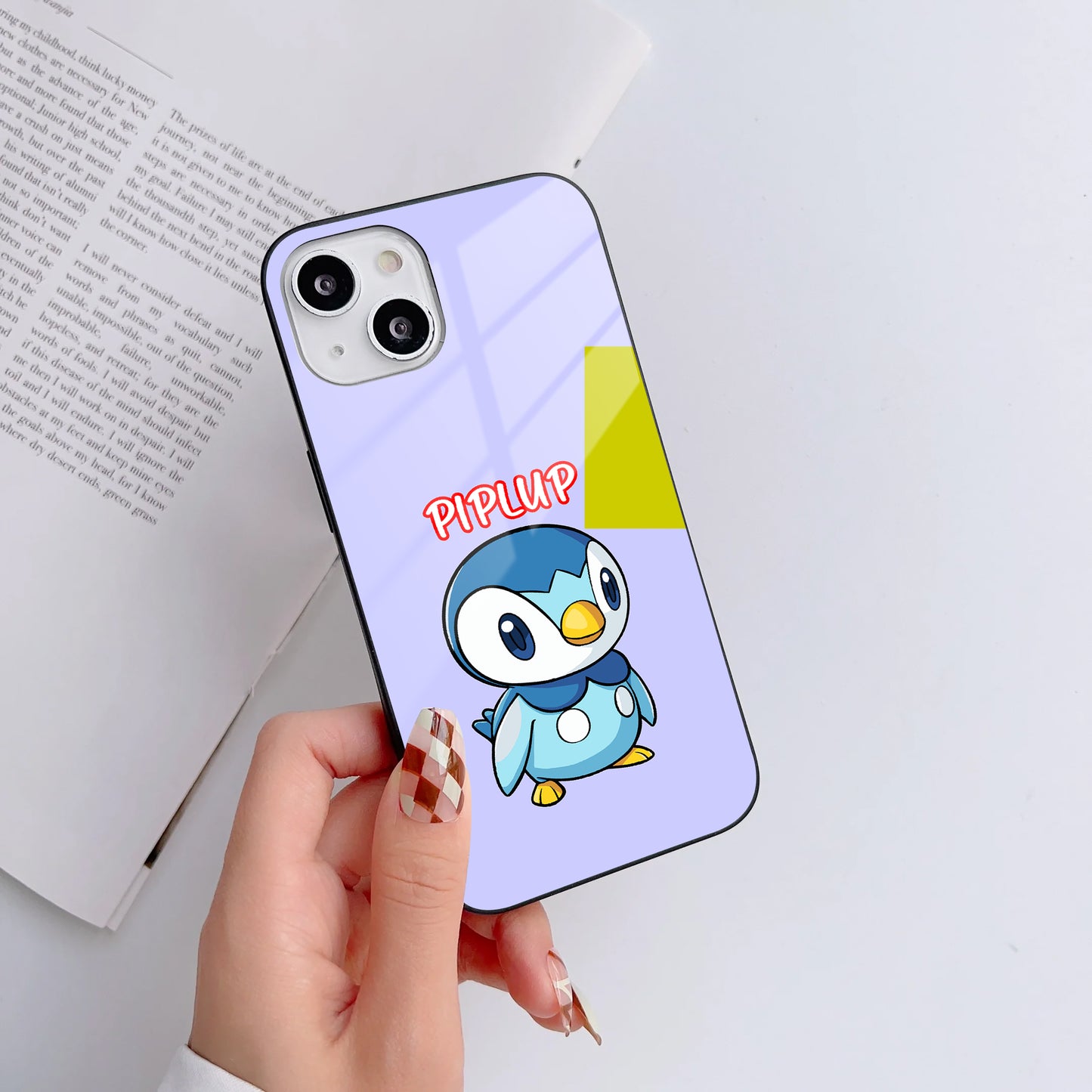 Adorable Cartoon Customized Glass Mobile Cover