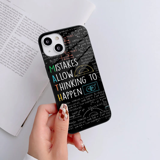 Math Mindset Glass Case Mobile Cover