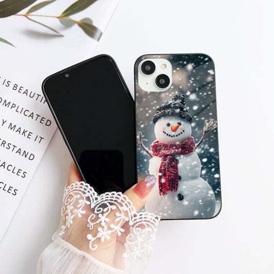 Frosty Buddy Glass Case Mobile Cover