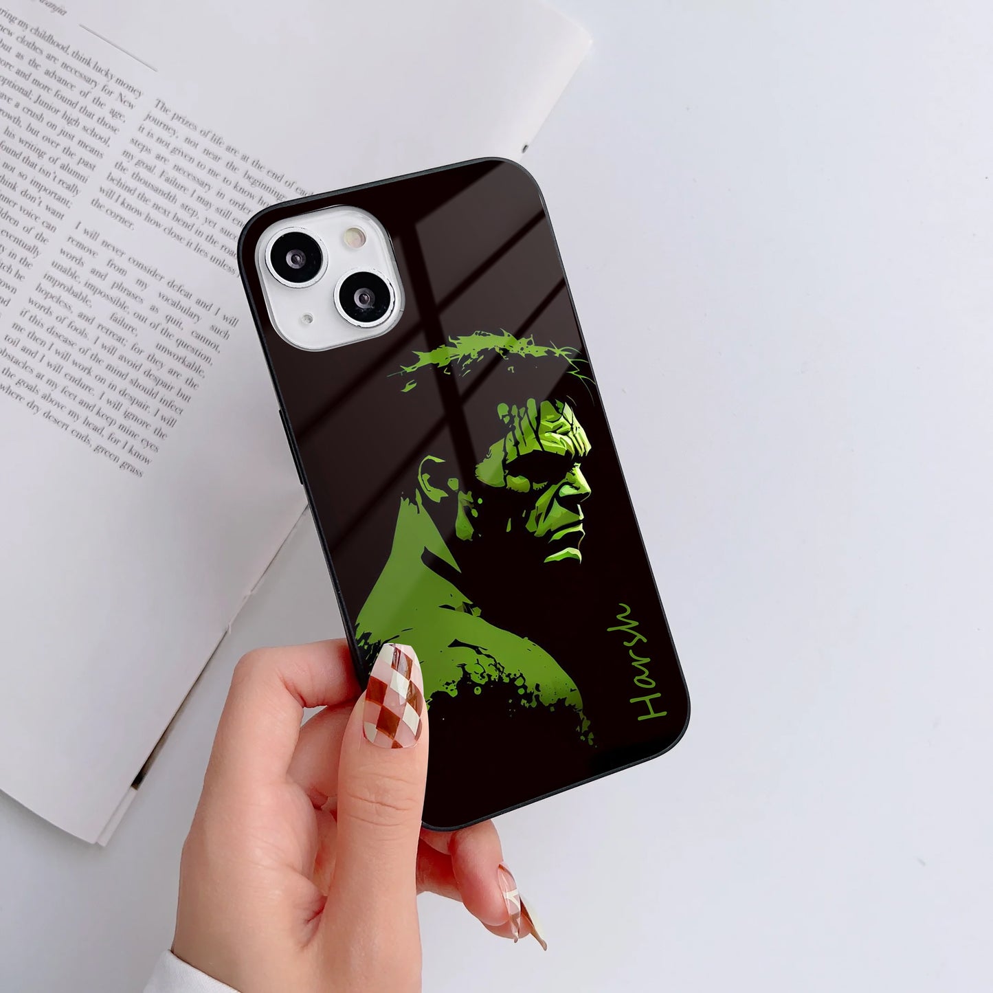 Emerald Beast Customized Glass Mobile Cover