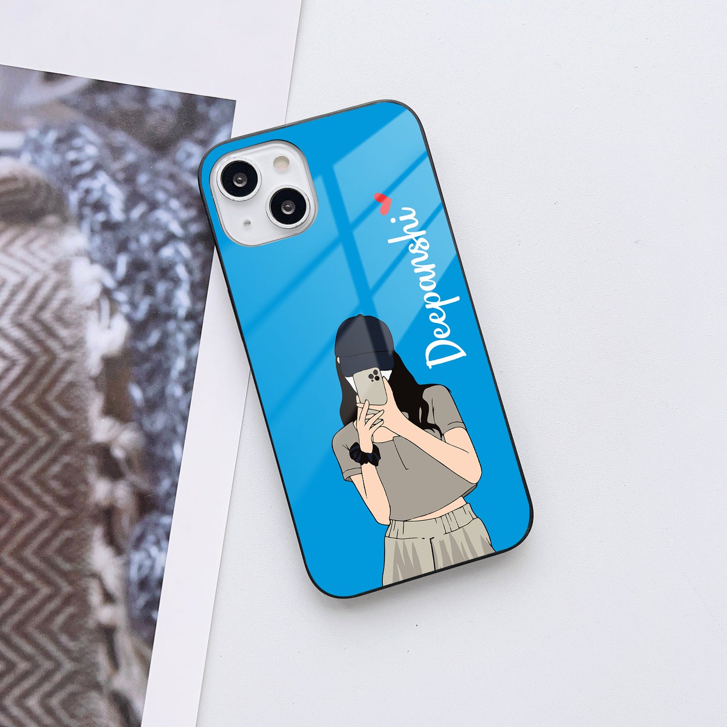 Swag Girl Customized Glass Mobile Cover