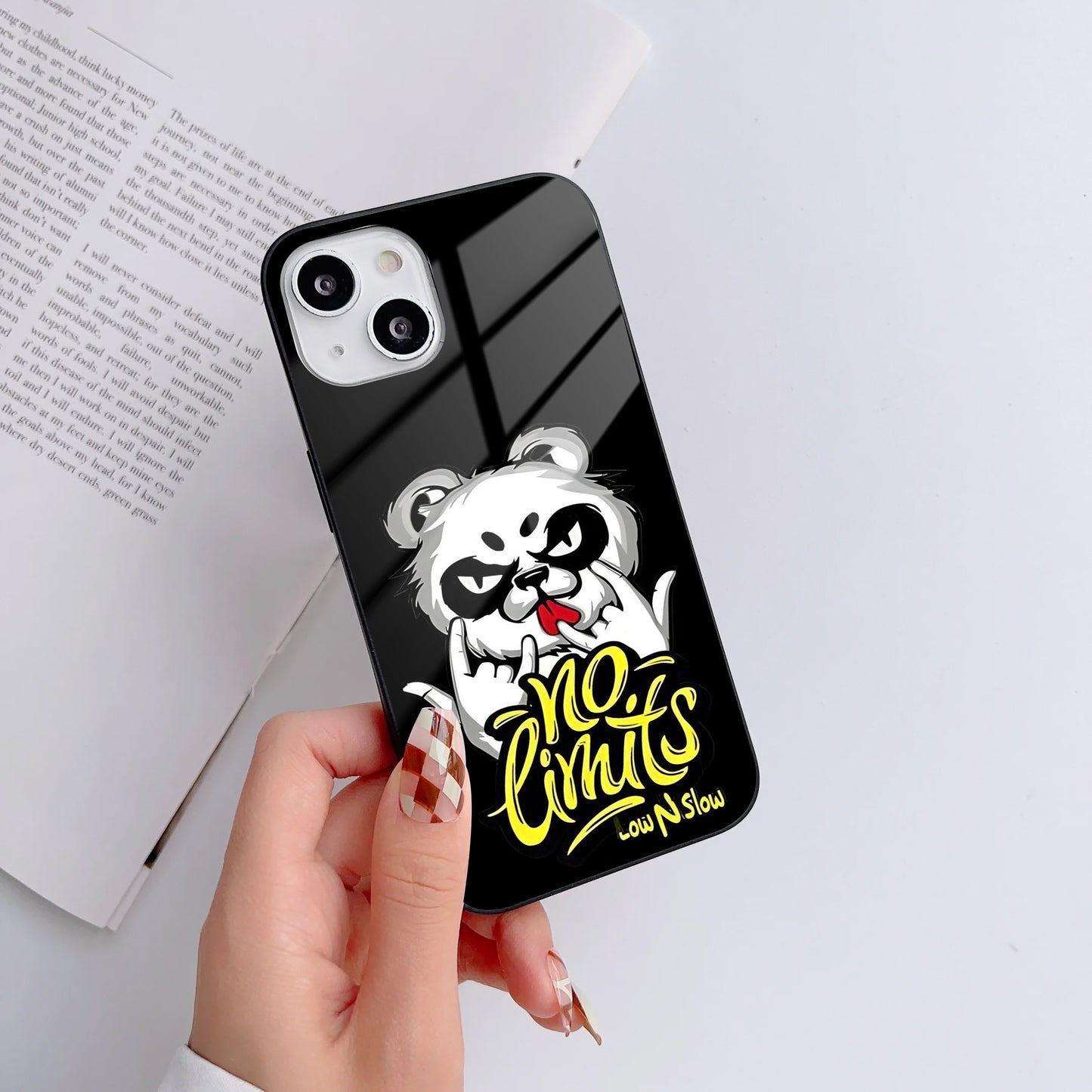 Bad Panda Glass Case Cover