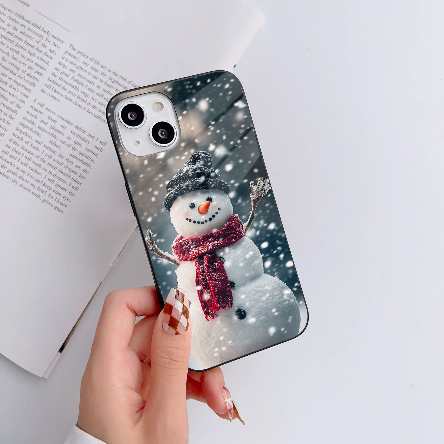 Frosty Buddy Glass Case Mobile Cover