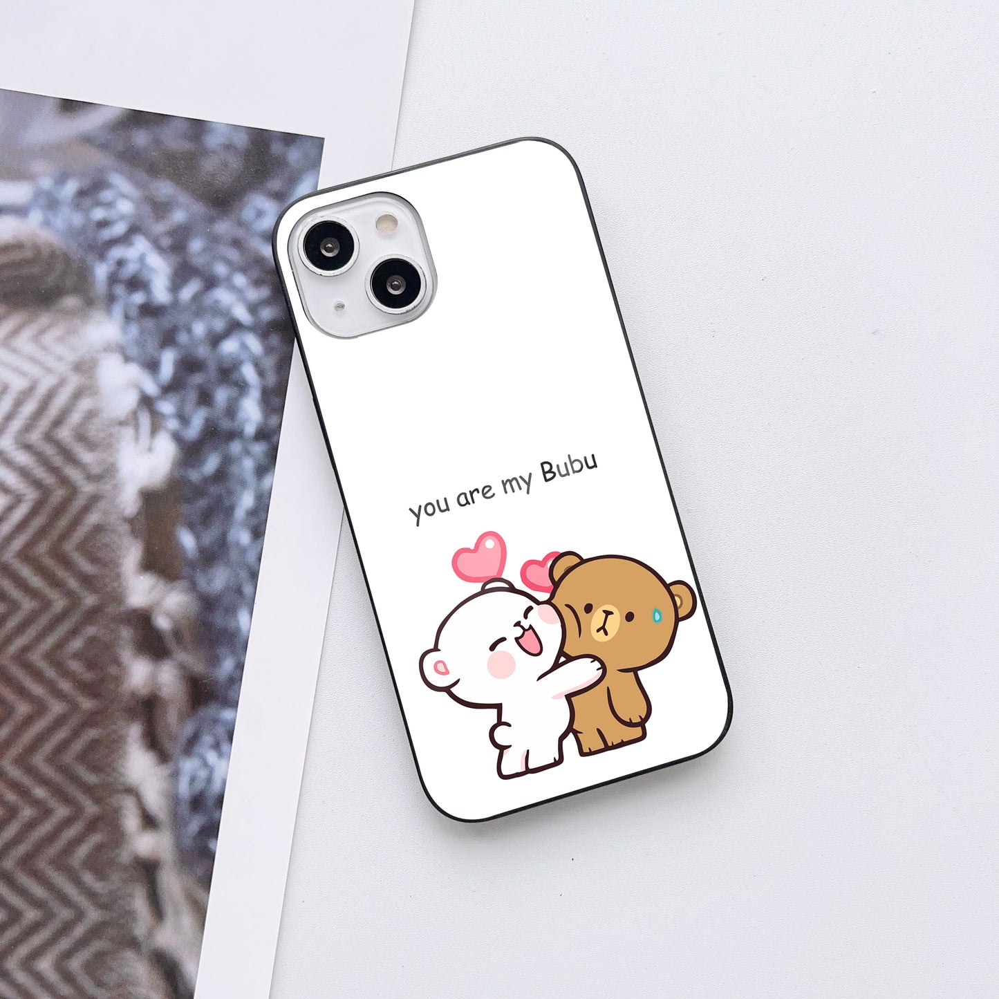 Dudu Bubu Love Pair Glass Mobile Cover