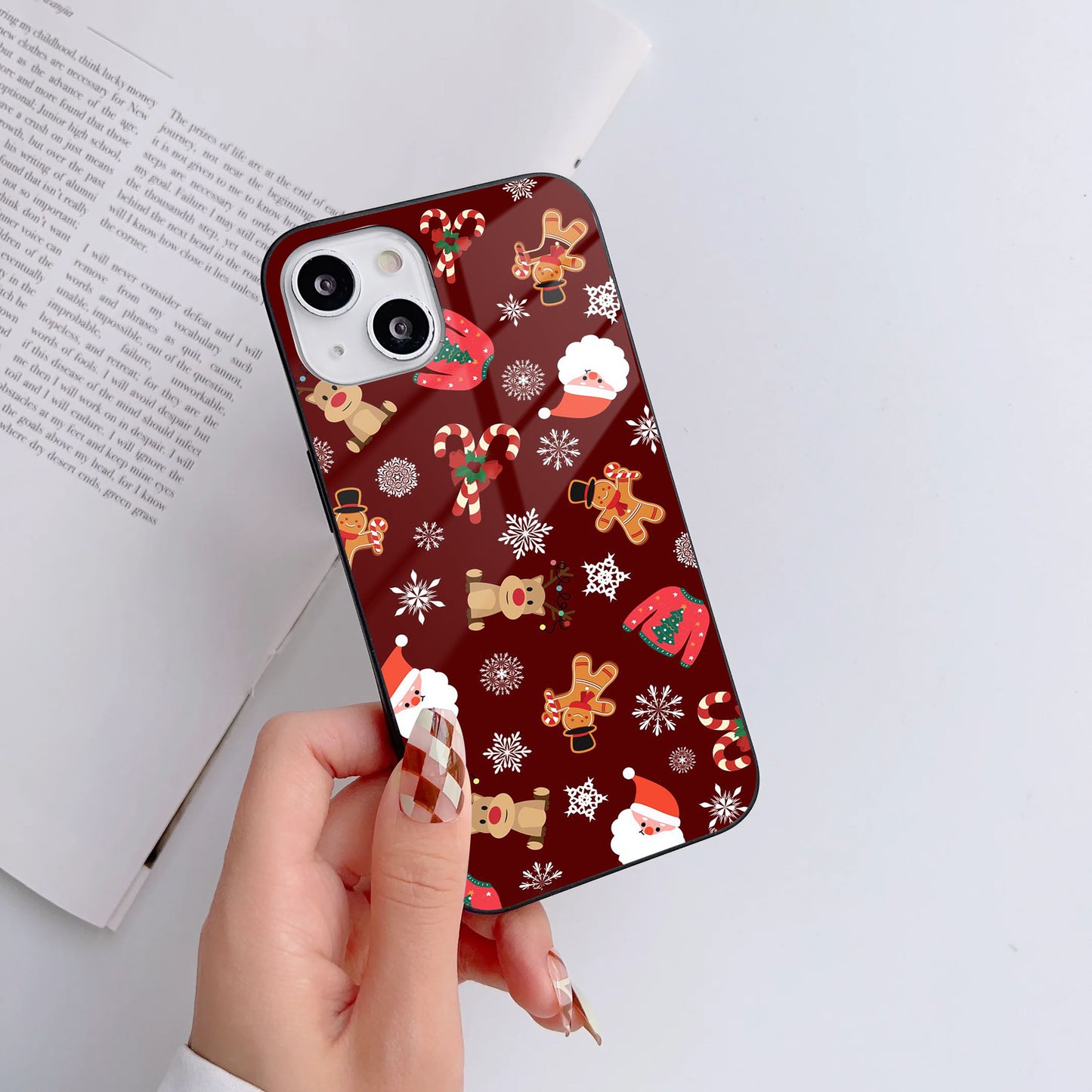 Festive Jingles Glass Case Mobile Cover