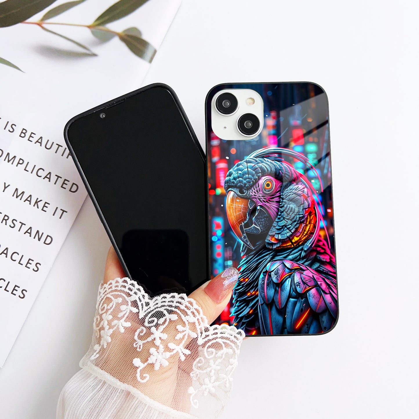 Colorfull art Glass Case Mobile Cover