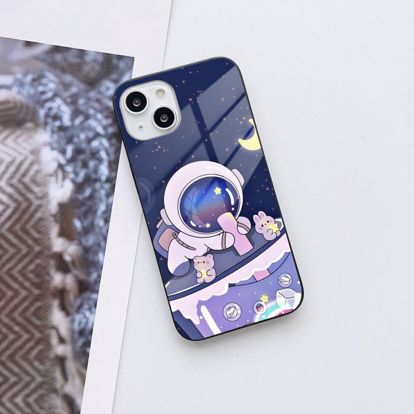 Cosmic Cute Marvels Customized Glass Mobile Cover