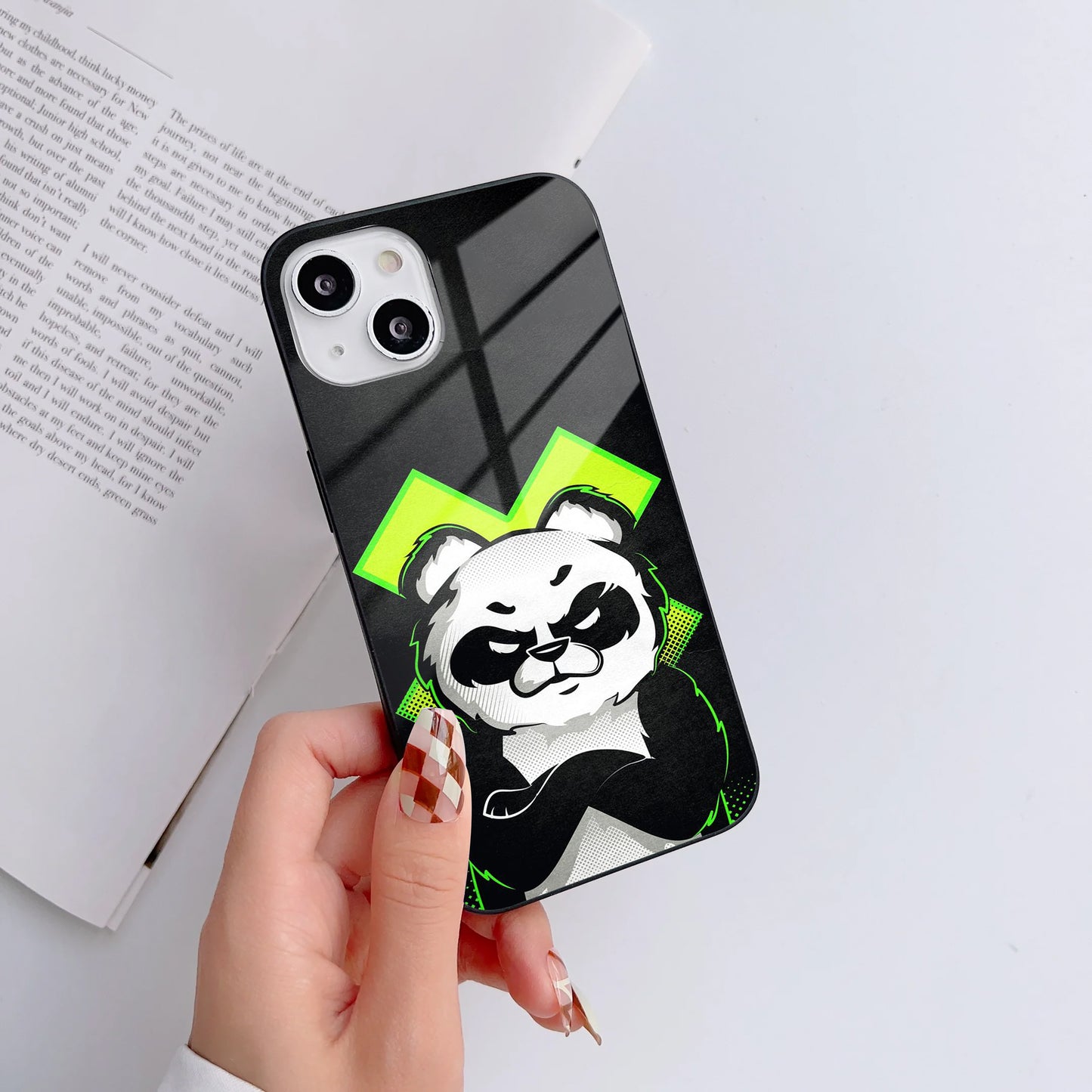 Bad Panda Glass Case Cover