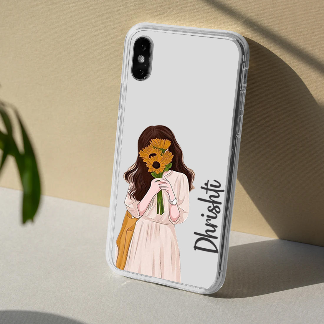 Sunflower Girl Customize Silicon Mobile Cover