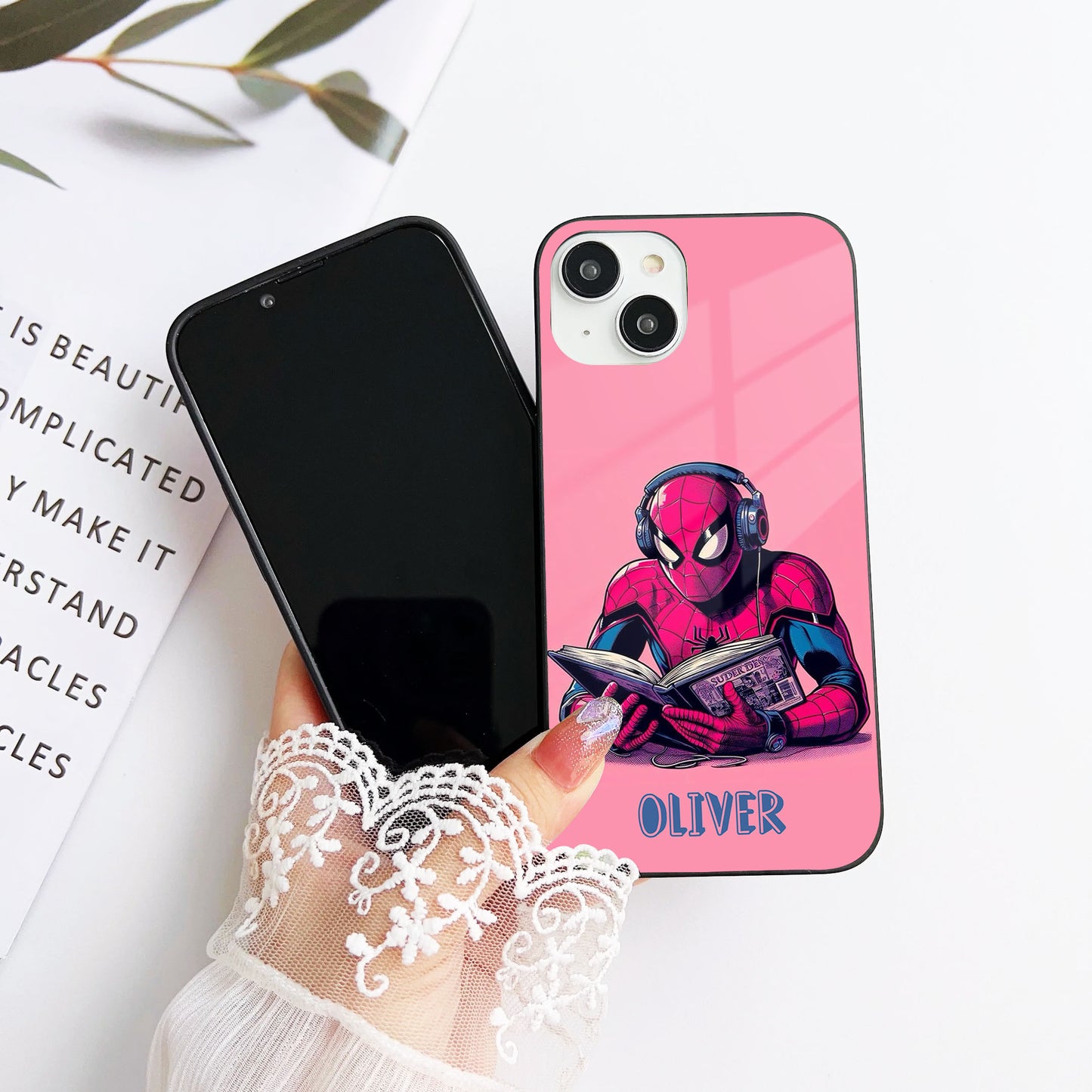 Masked Reader Customize Glass Mobile Cover