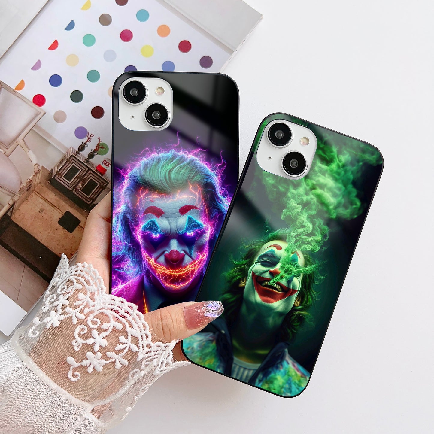 Psychotic Clown Glass Case Mobile Cover