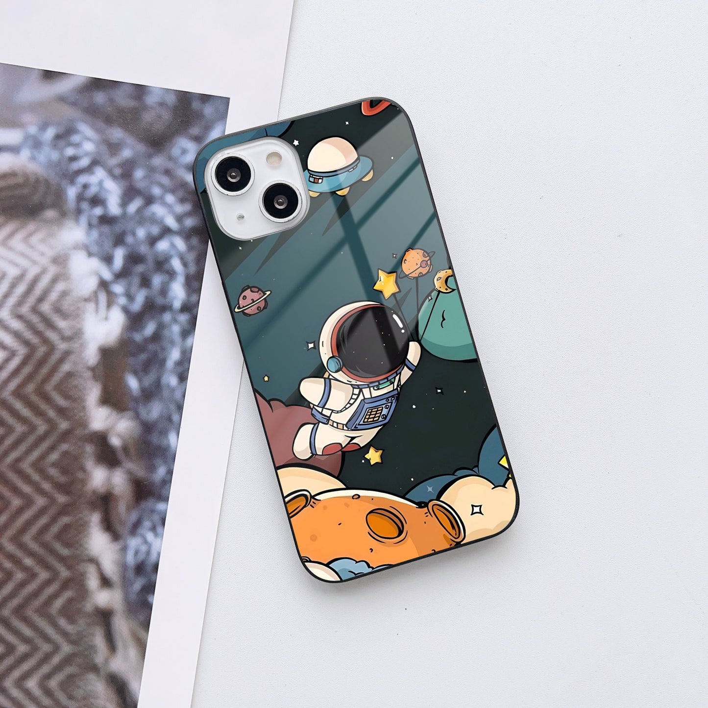 Cosmic Cute Marvels Customized Glass Mobile Cover