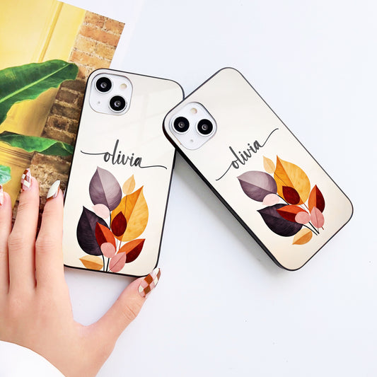 Bohemian Autumn Customized Glass Mobile Cover