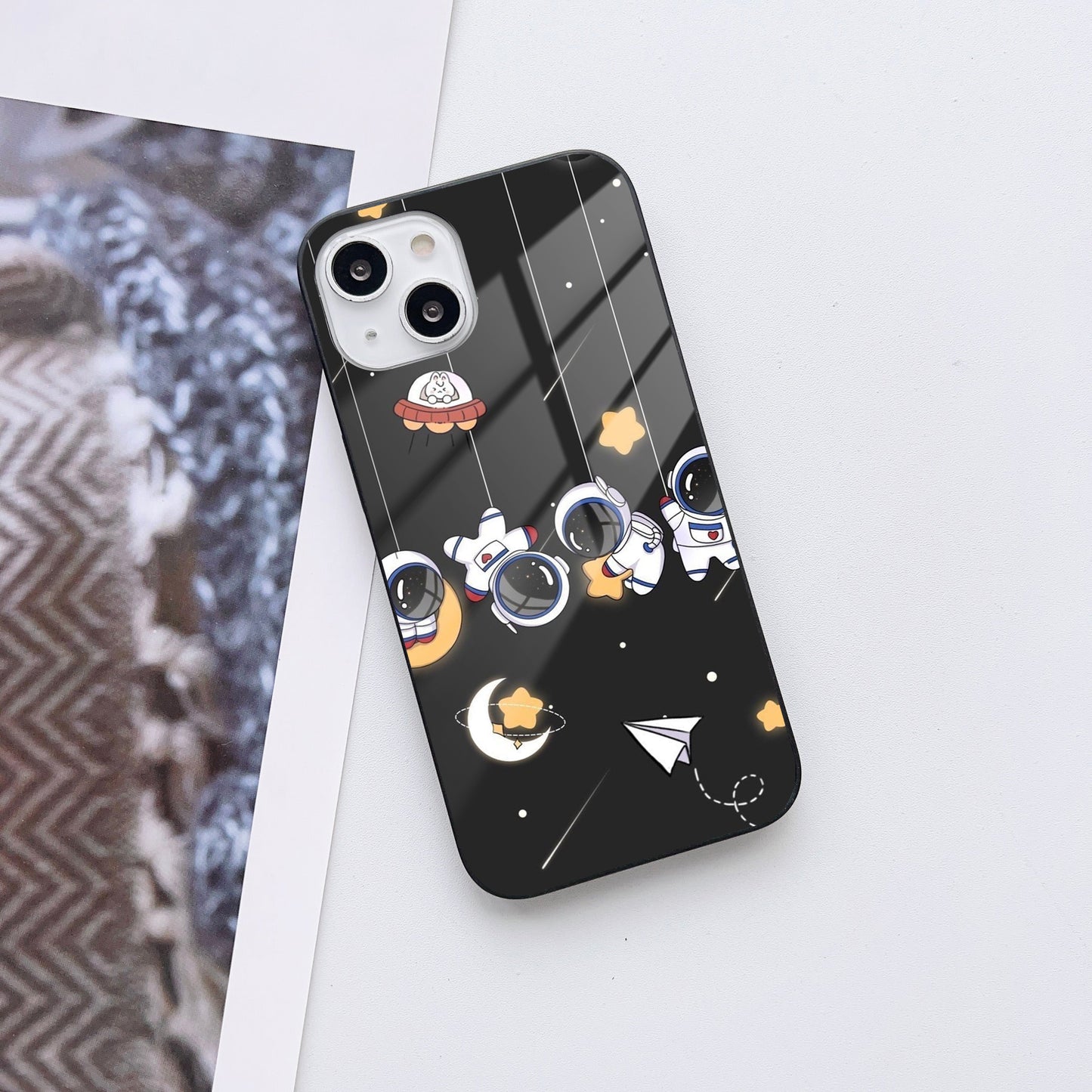 Cosmic Cute Marvels Customized Glass Mobile Cover