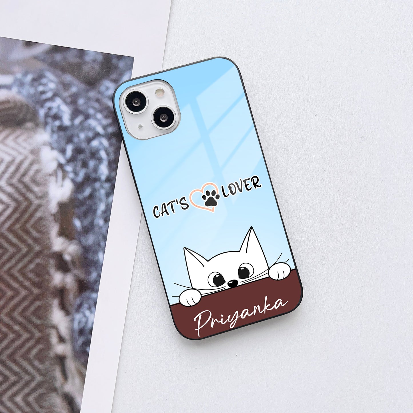 Cat's Lover Customized Glass Mobile Cover