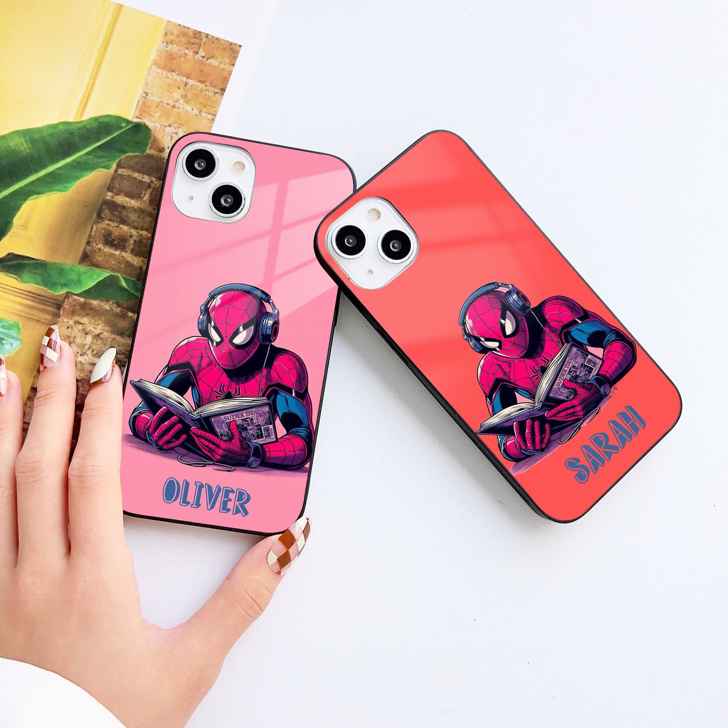 Masked Reader Customize Glass Mobile Cover