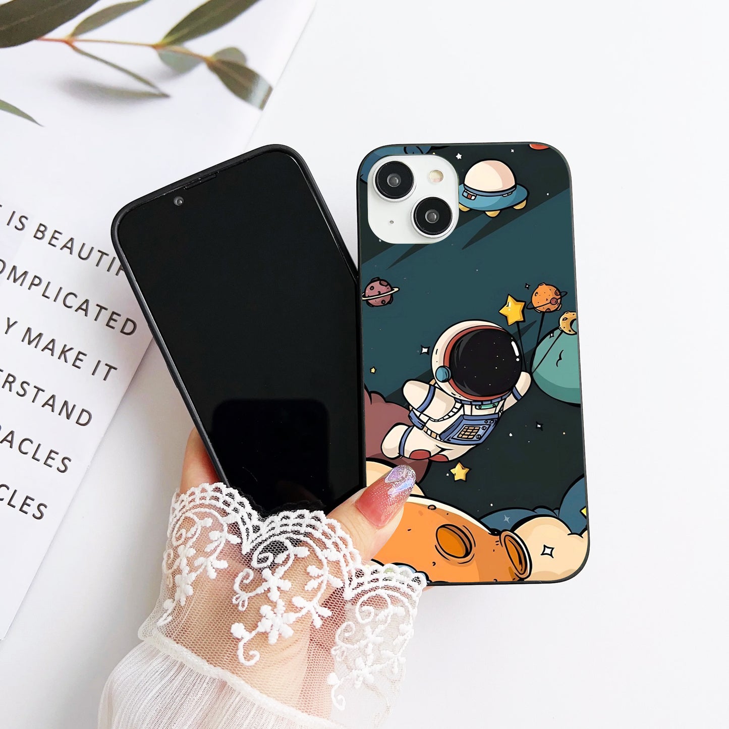 Cosmic Cute Marvels Customized Glass Mobile Cover