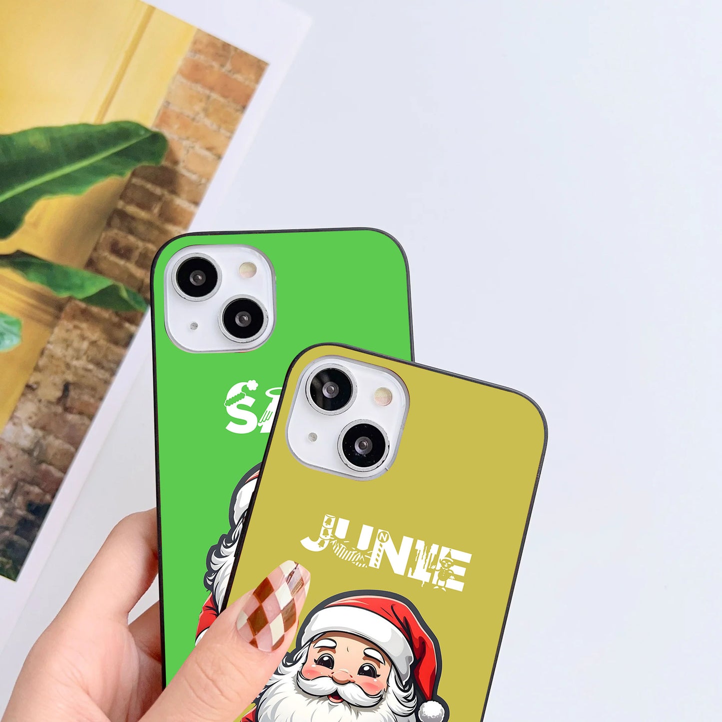 Ho Ho Claus Customized Glass Mobile Cover