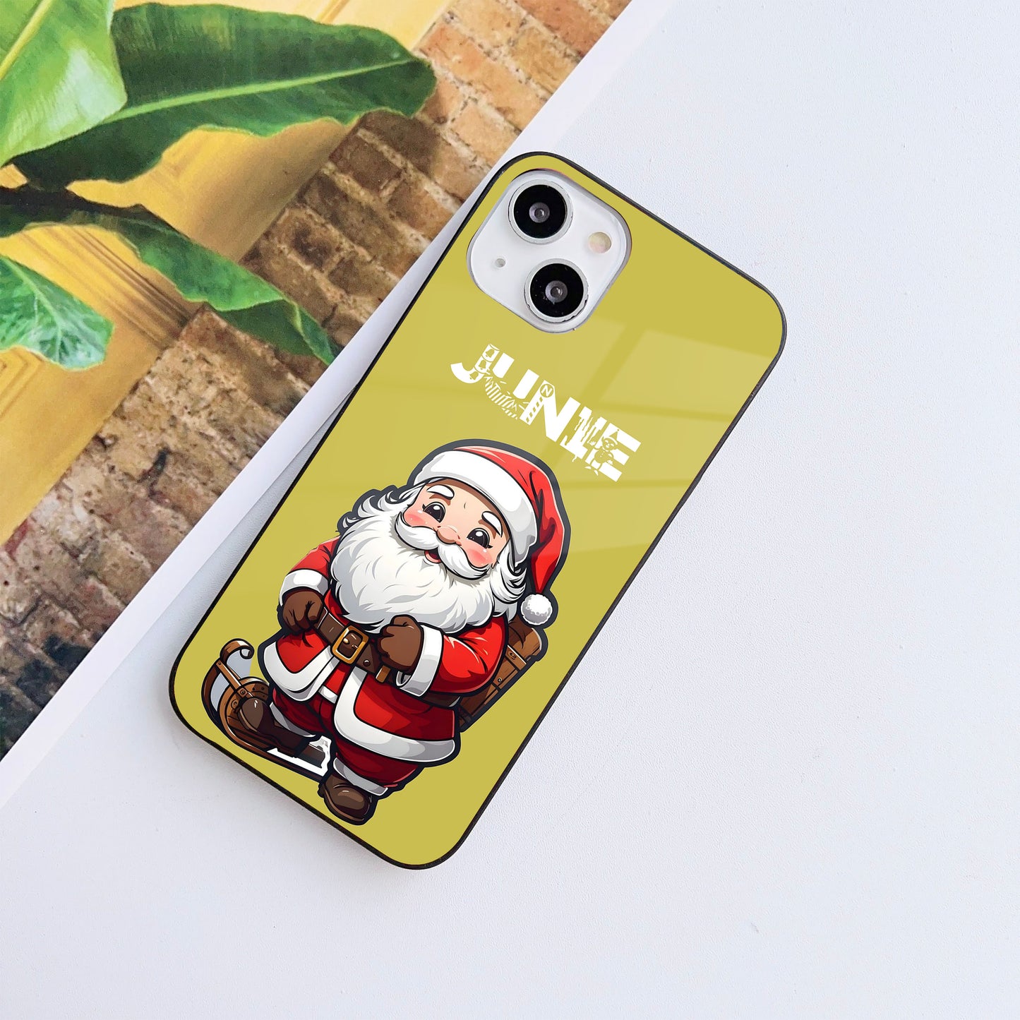 Ho Ho Claus Customized Glass Mobile Cover