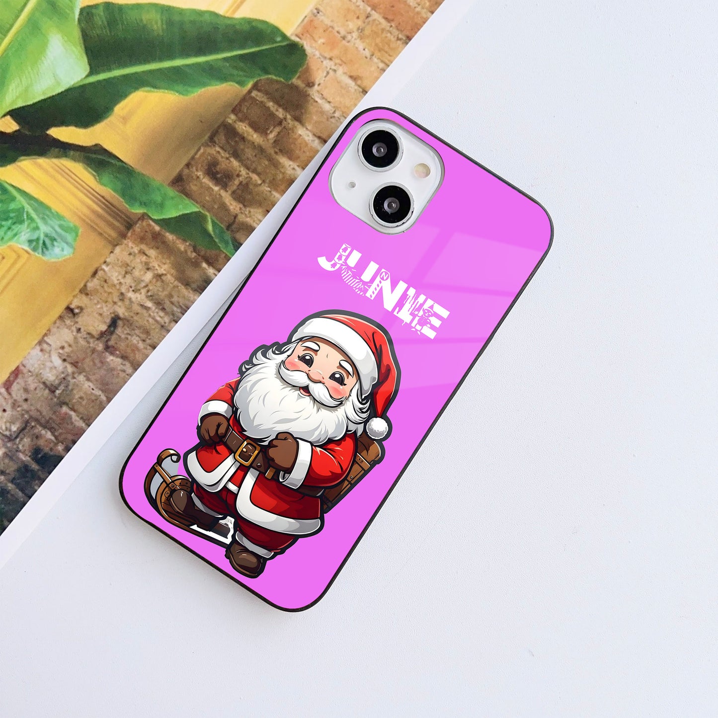 Ho Ho Claus Customized Glass Mobile Cover