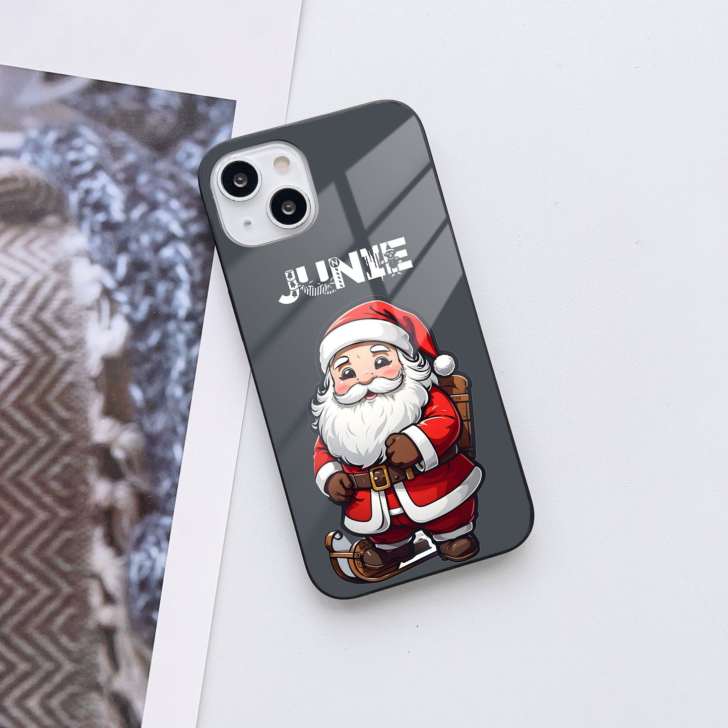 Ho Ho Claus Customized Glass Mobile Cover