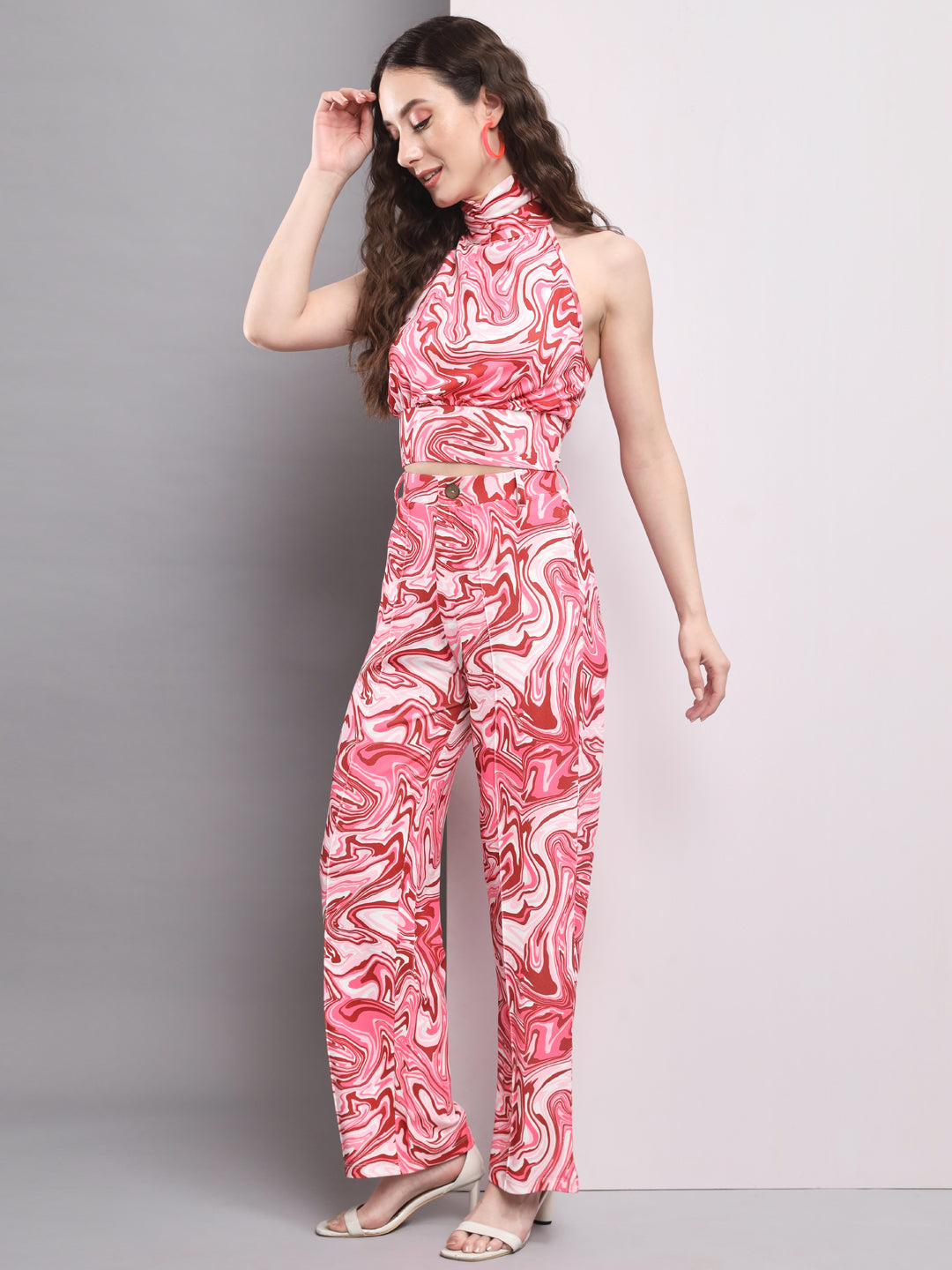 Women Two Piece Multicolor Dress