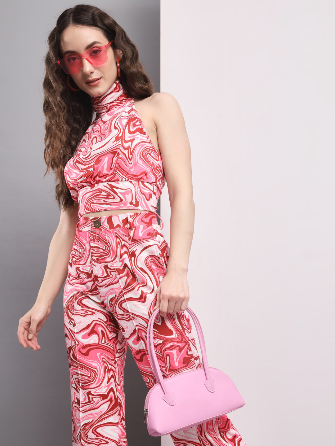 Women Two Piece Multicolor Dress