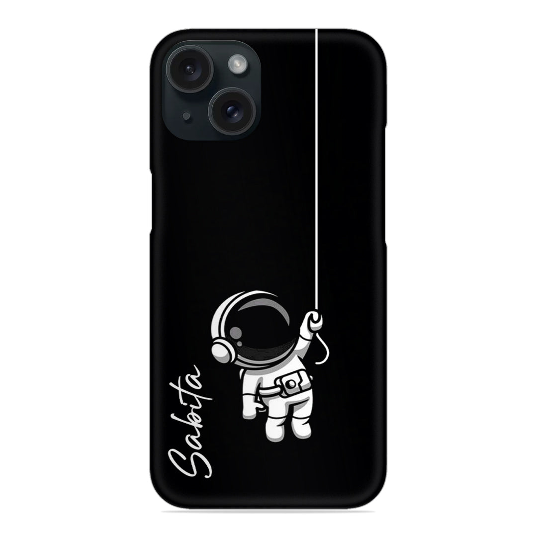 Astronaut Customize Name Slim Case For iPhone