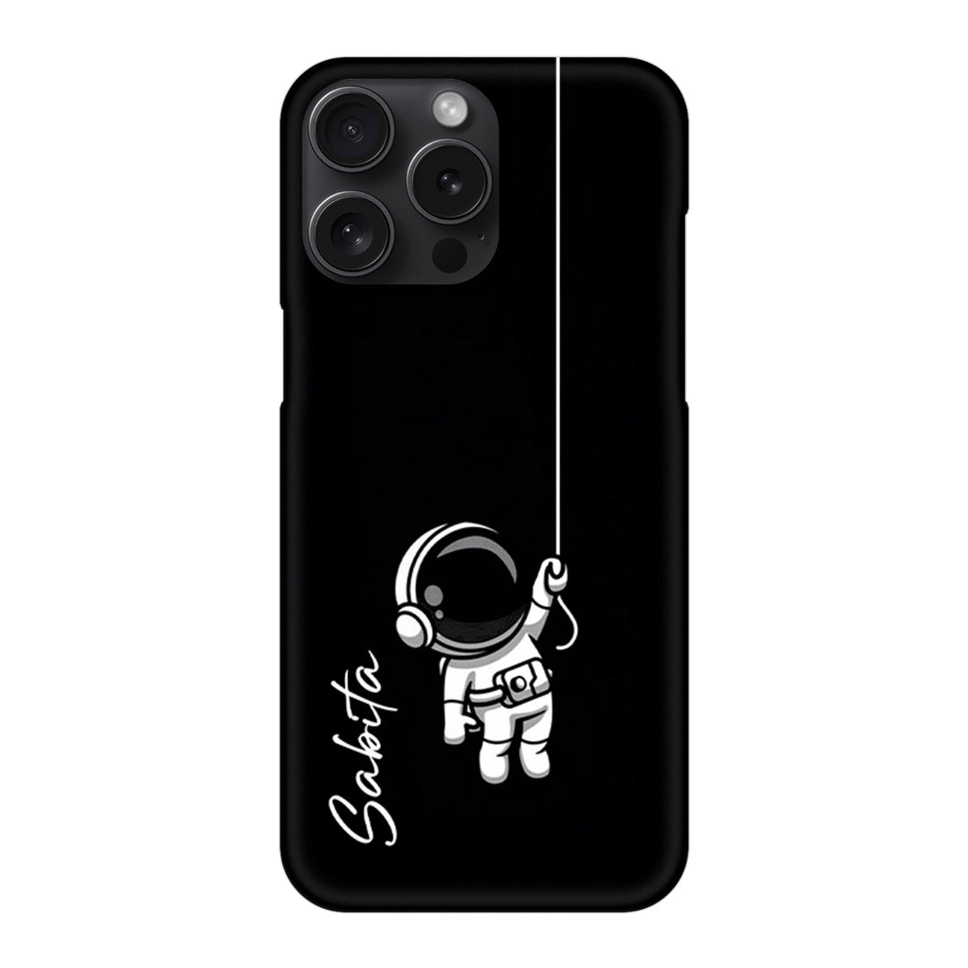 Astronaut Customize Name Slim Case For iPhone