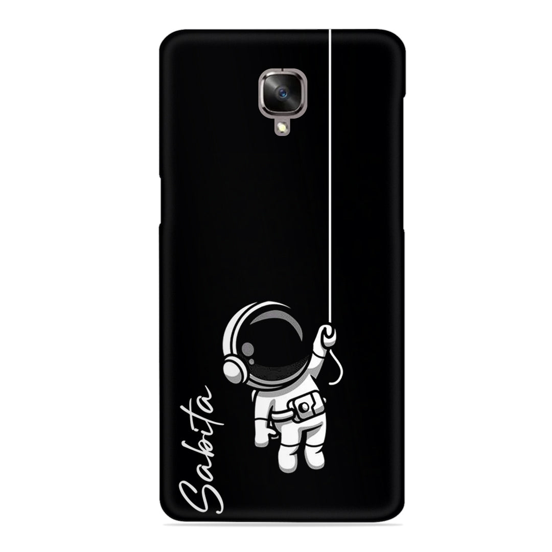 Astronaut Customize Name Slim Case For OnePlus