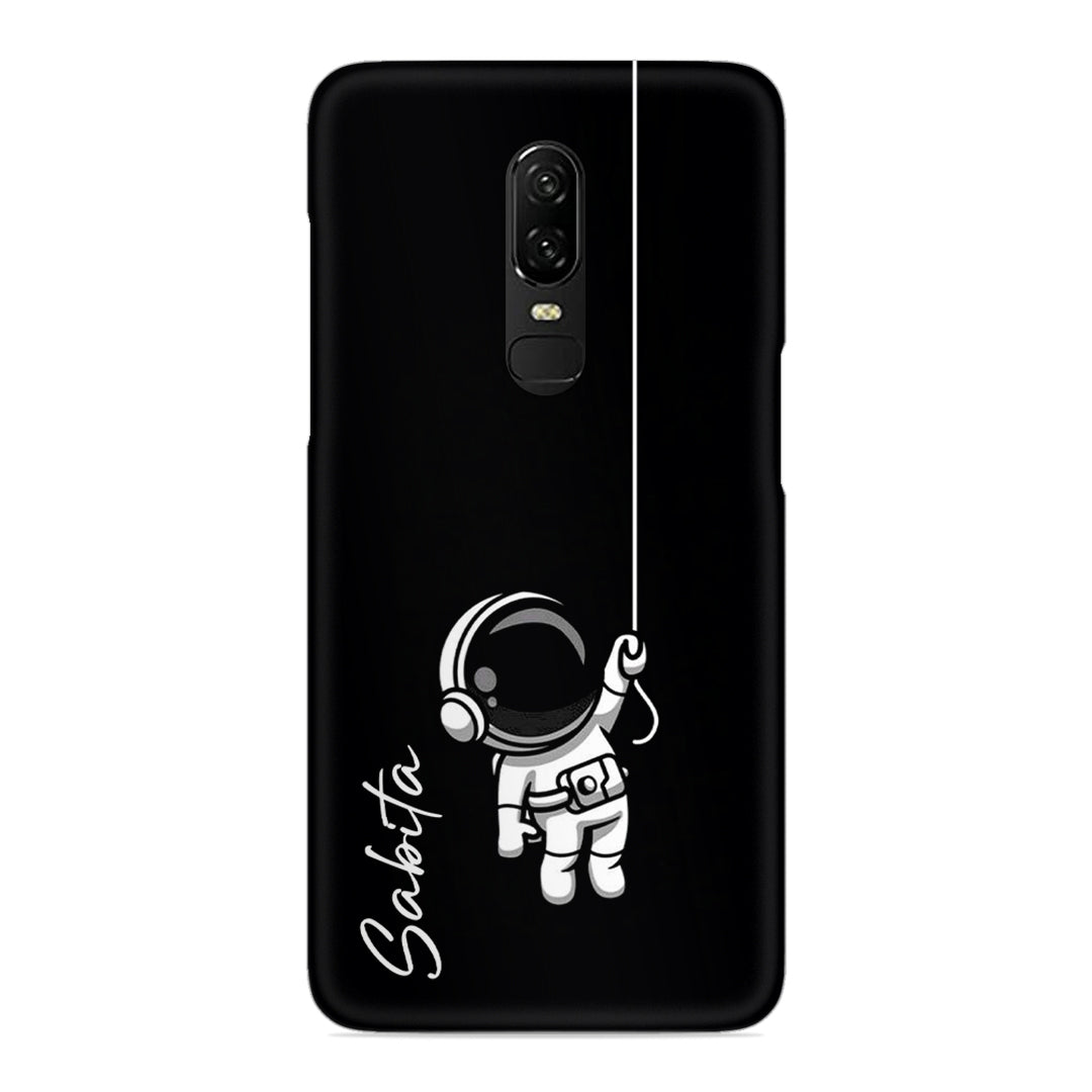 Astronaut Customize Name Slim Case For OnePlus