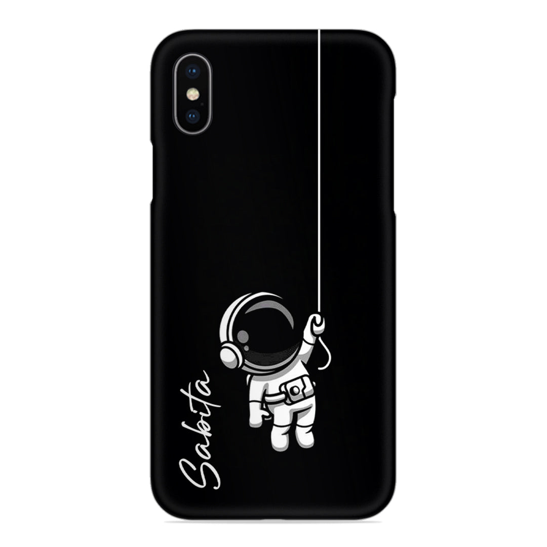 Astronaut Customize Name Slim Case For iPhone