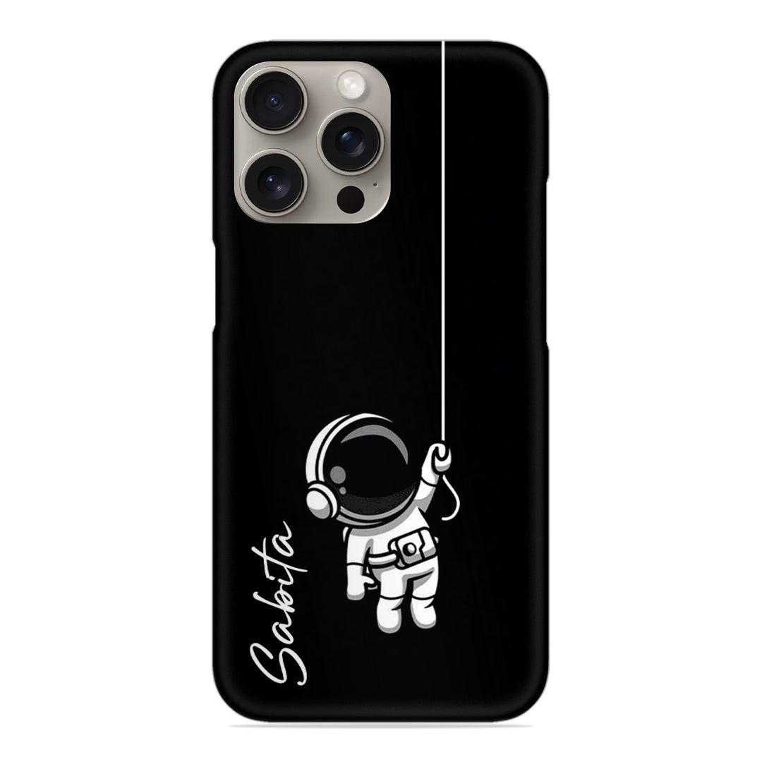 Astronaut Customize Name Slim Case For iPhone