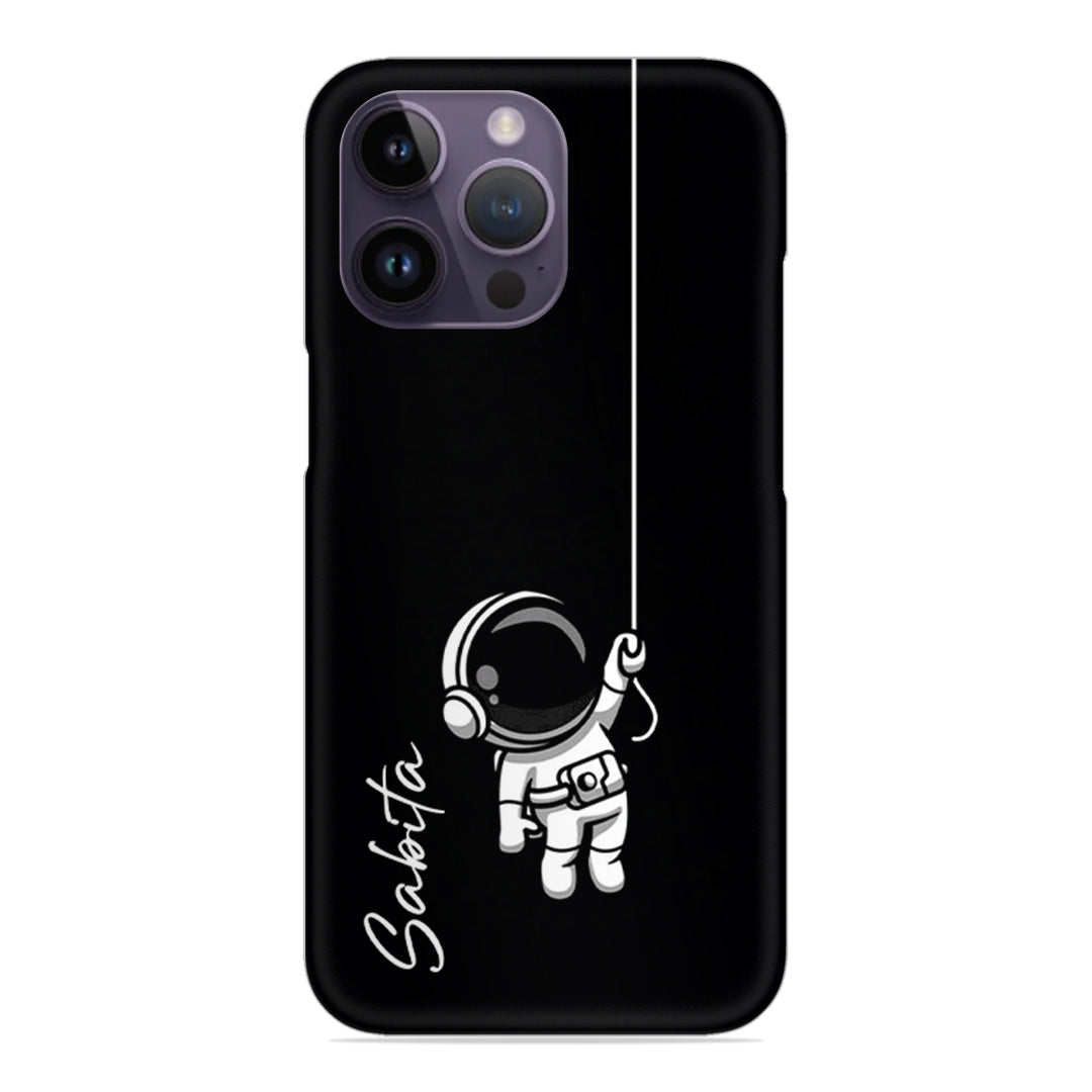 Astronaut Customize Name Slim Case For iPhone