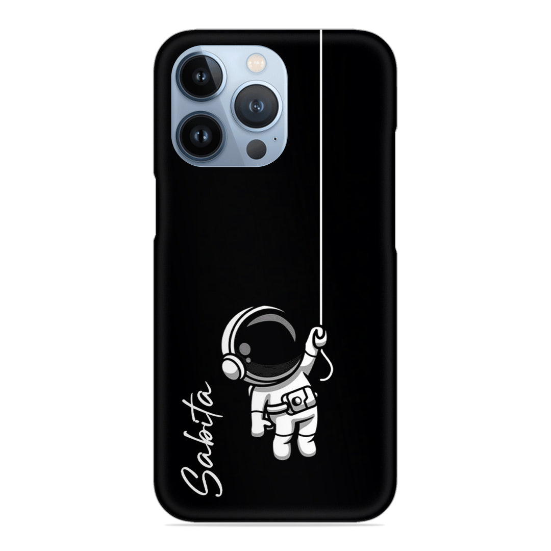 Astronaut Customize Name Slim Case For iPhone