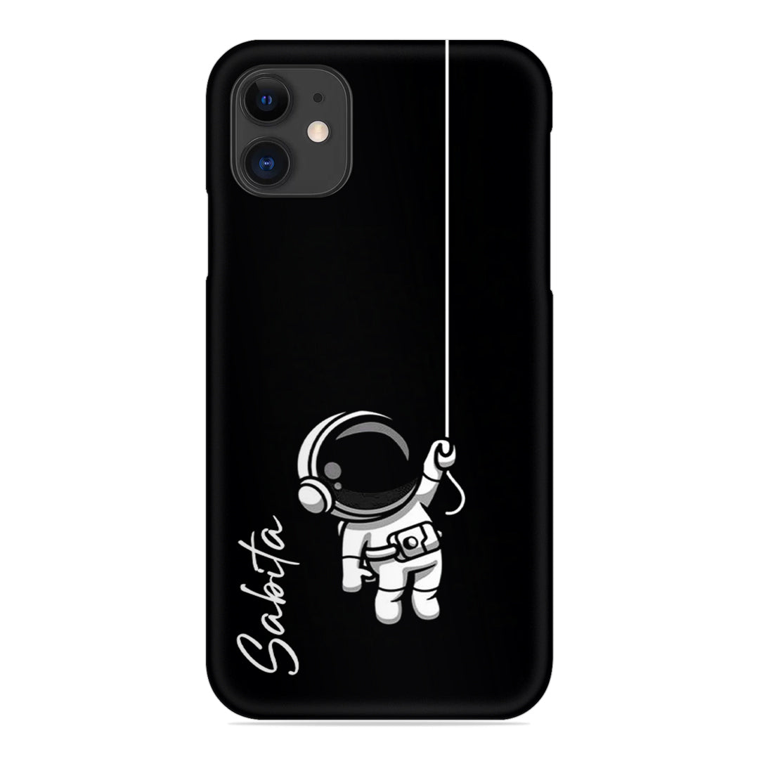 Astronaut Customize Name Slim Case For iPhone