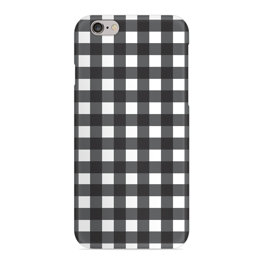 Black Check Slim Case For iPhone