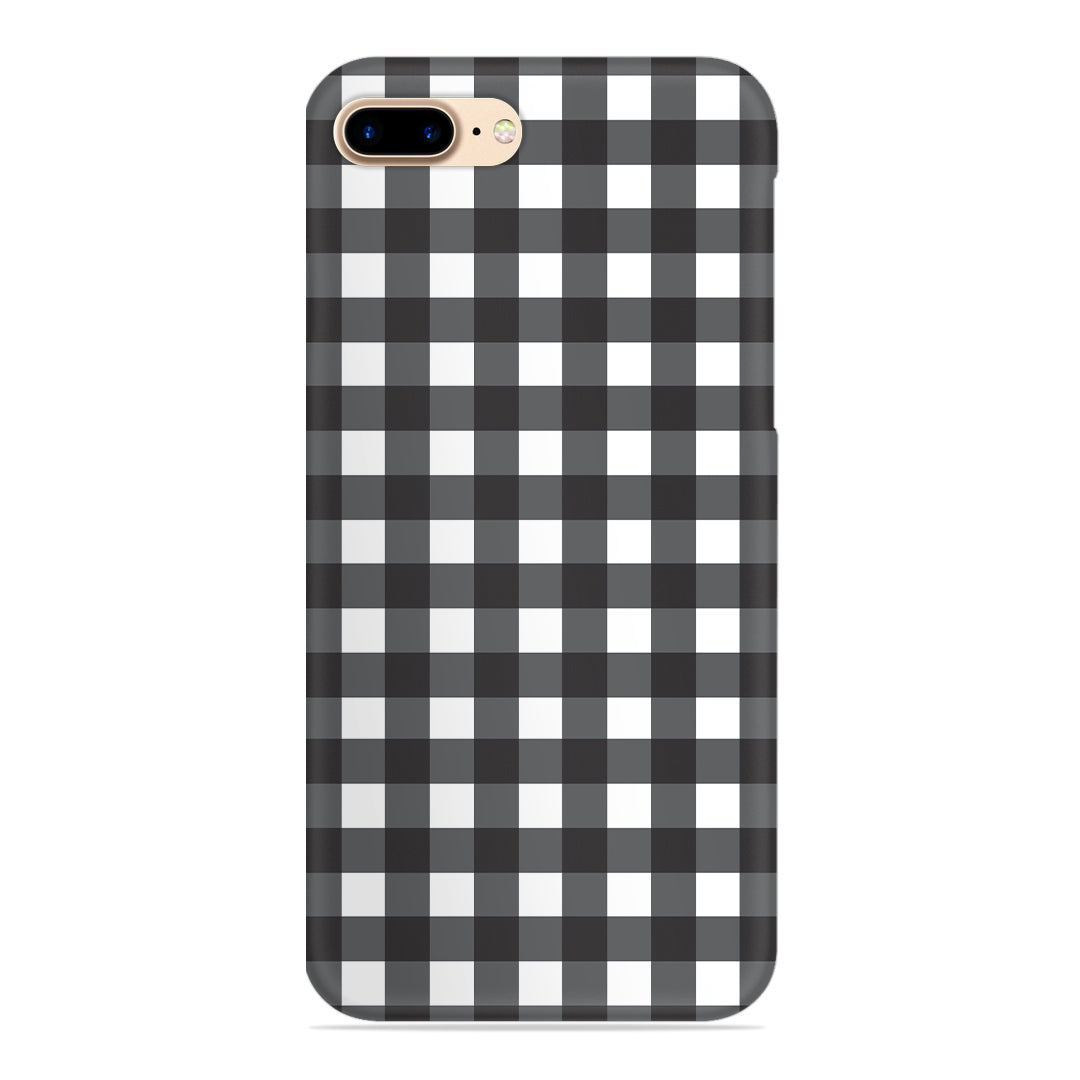 Black Check Slim Case For iPhone