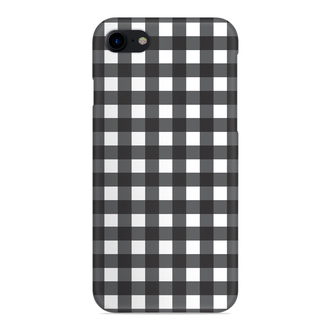 Black Check Slim Case For iPhone