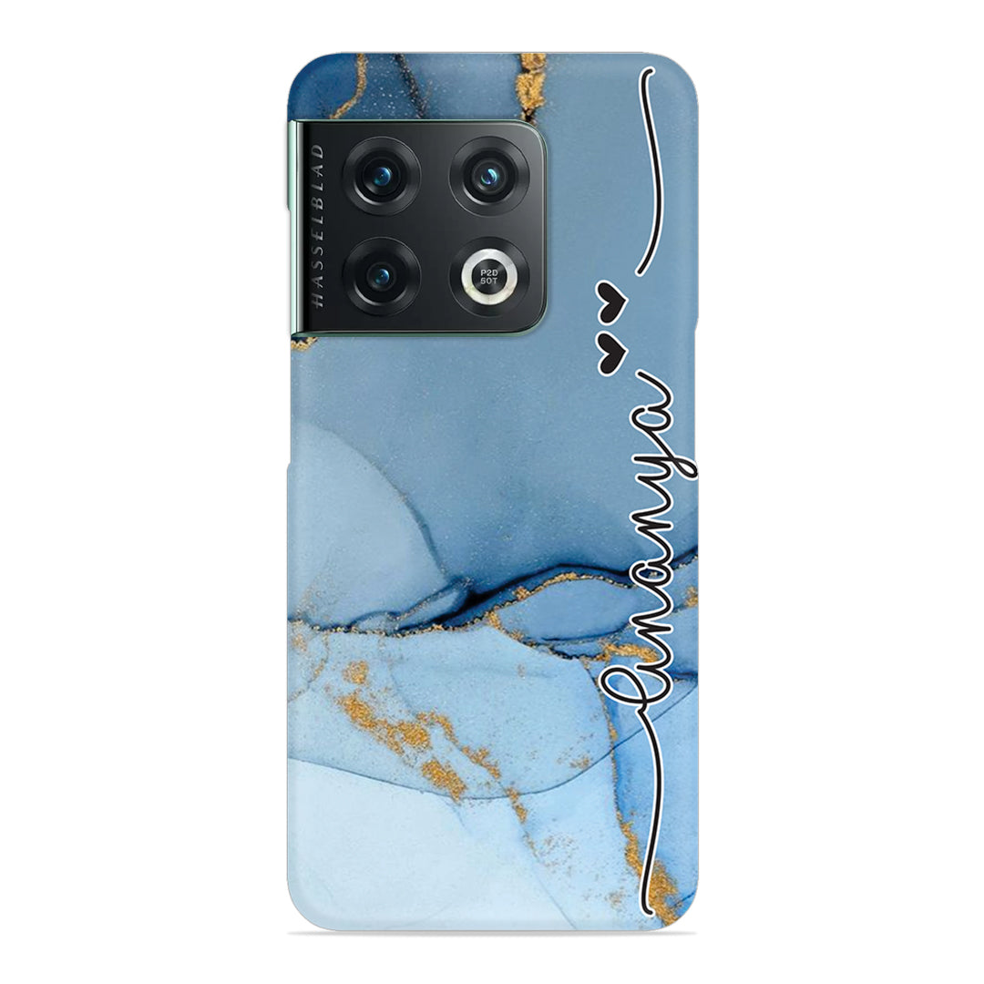 Marble Print Customize Name Slim Case For OnePlus