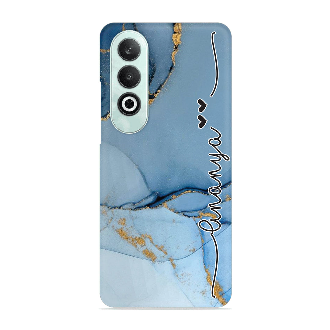 Marble Print Customize Name Slim Case For OnePlus