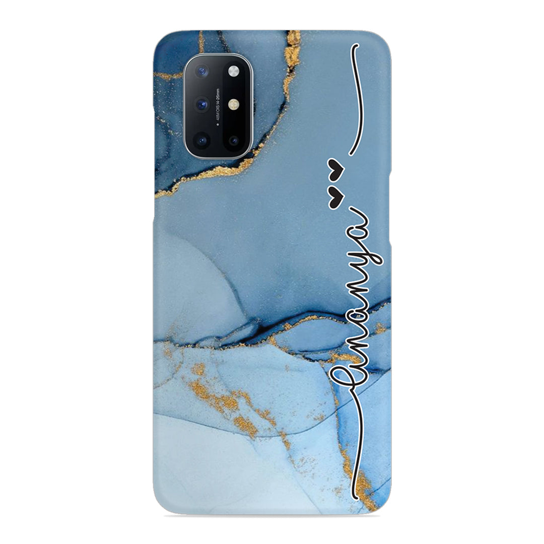 Marble Print Customize Name Slim Case For OnePlus