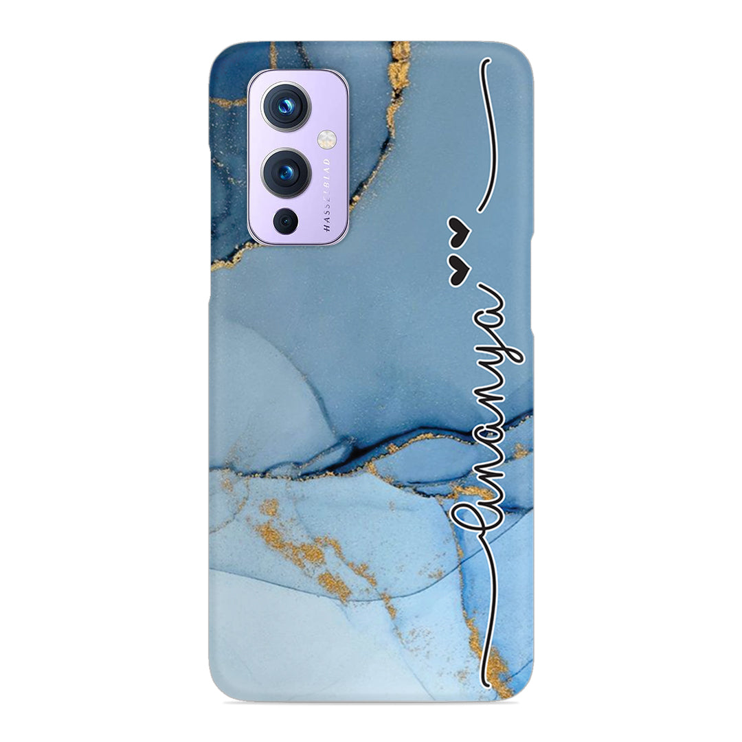 Marble Print Customize Name Slim Case For OnePlus