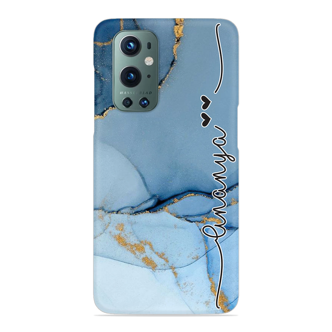 Marble Print Customize Name Slim Case For OnePlus